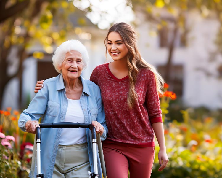 Individuelle Alltagsbegleitung im ambulanten Pflegedienst für Intensivpflege in Ottobrunn bei München.
